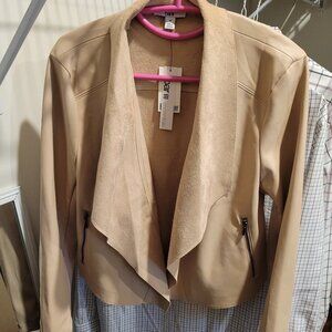 Bar III Vegan Leather Jacket Womens size Medium